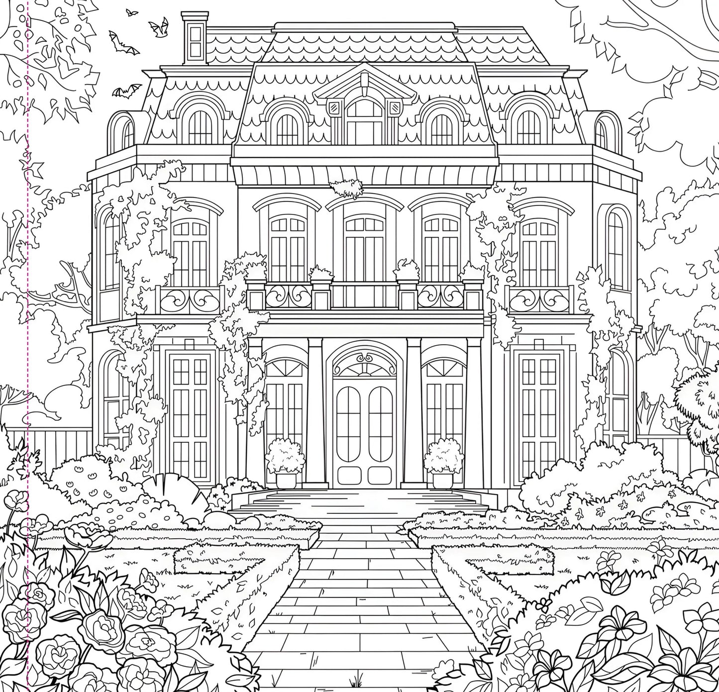 Artist's Adult Coloring Book Goth Garden