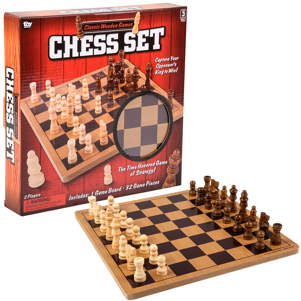 Chess Set Wooden 10" Board