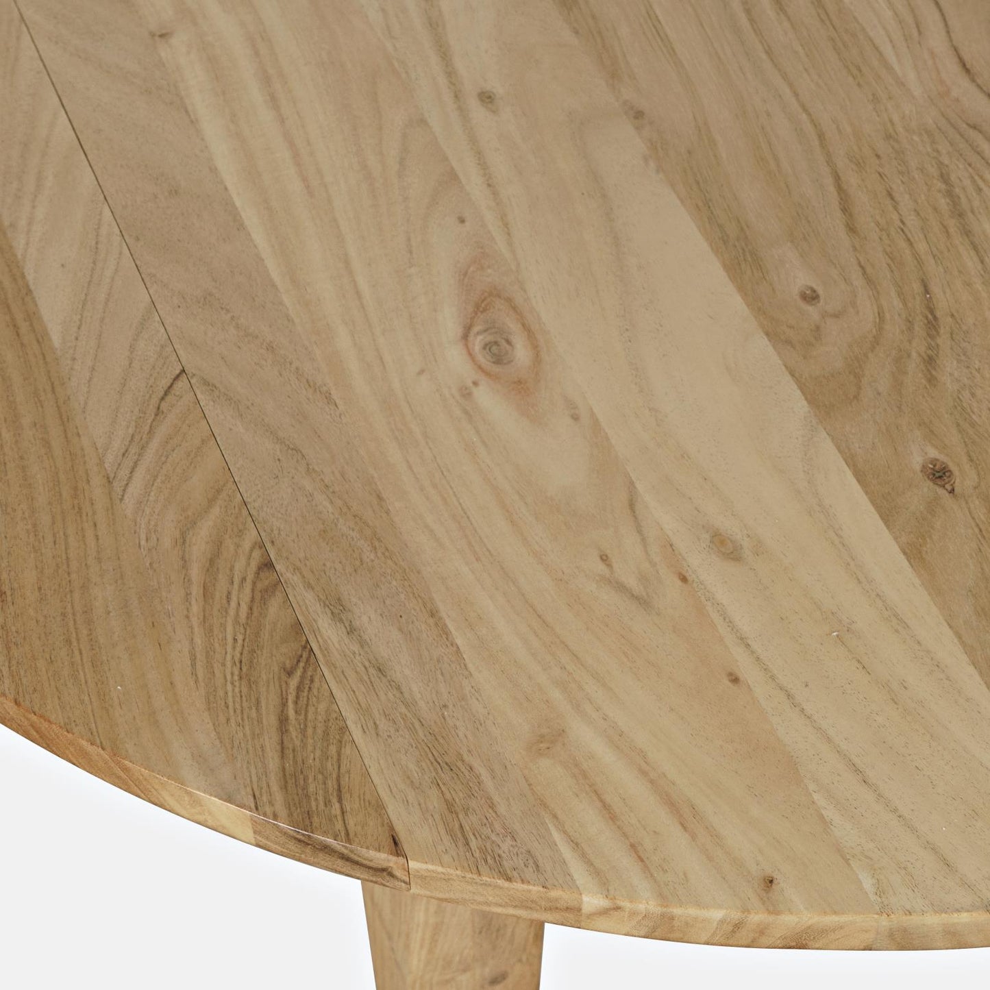 Urban Archive Colby Dining Table Round Drop Leaf Natural