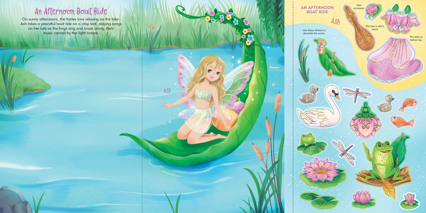 Sticker Doll Dress Up Book Fairies