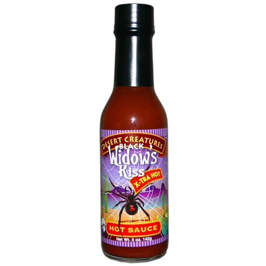 Barbecue Hot Sauce Desert Creatures Black Widows Kiss Xtra Hot