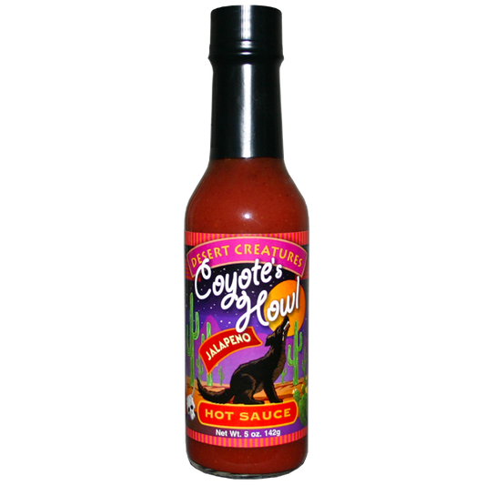 Barbecue Hot Sauce Desert Creatures Coyote Howl Jalapeno