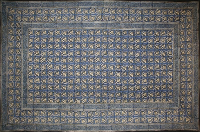 Tapestry Twin Size Dabu Vine Blue
