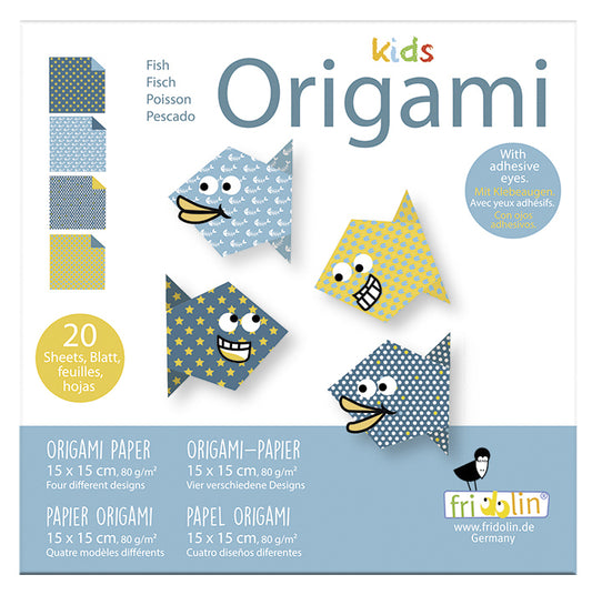 Kids Origami 15cm x 15cm Fish