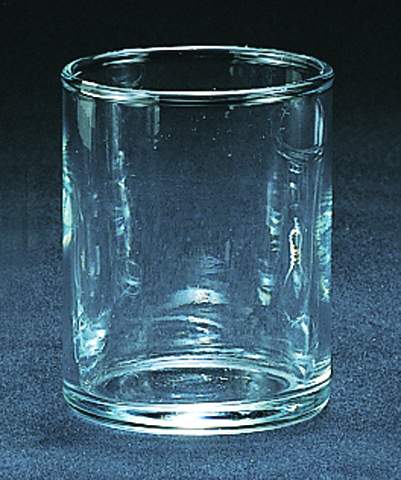 Candle Holder Glass Clear 2x2.75in