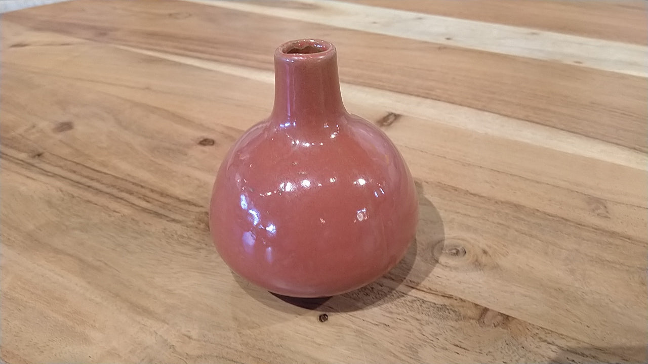 Vase Stoneware Persimmon Small