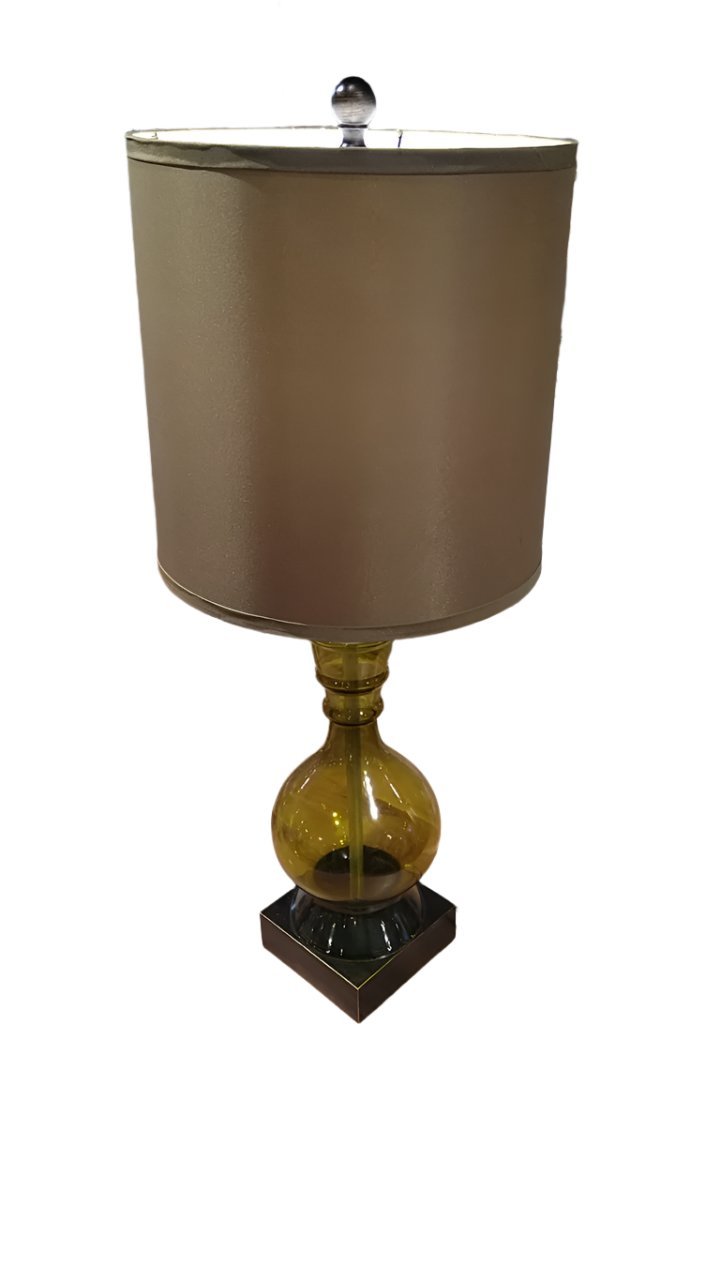 Asteria Meadow Green Glass Lamp