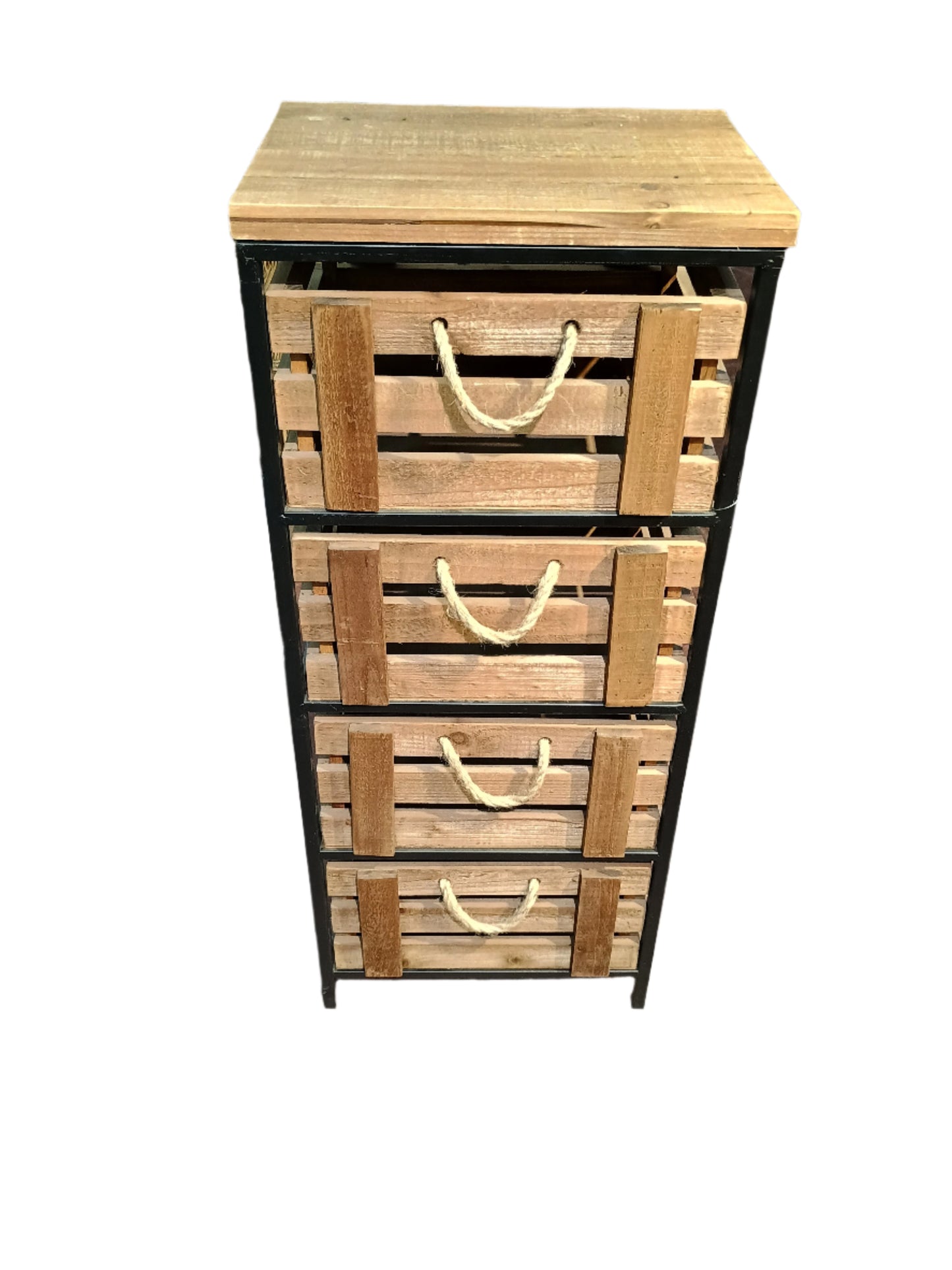 Three Hands - Four Drawer Rustic Cabinet