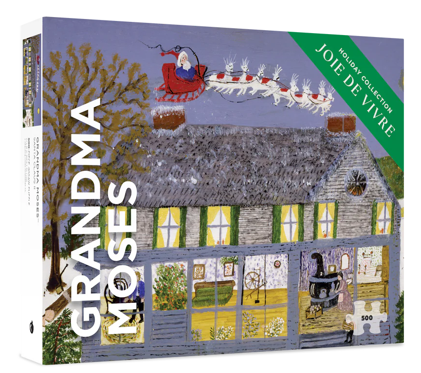 Holiday Puzzle 500 Piece - Grandma Moses - Santa Claus II