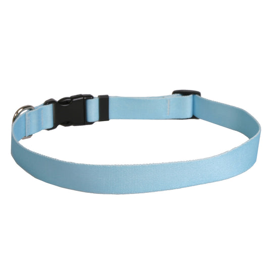 Dog Collar 1in wide Large 18inch-28inch Light Blue