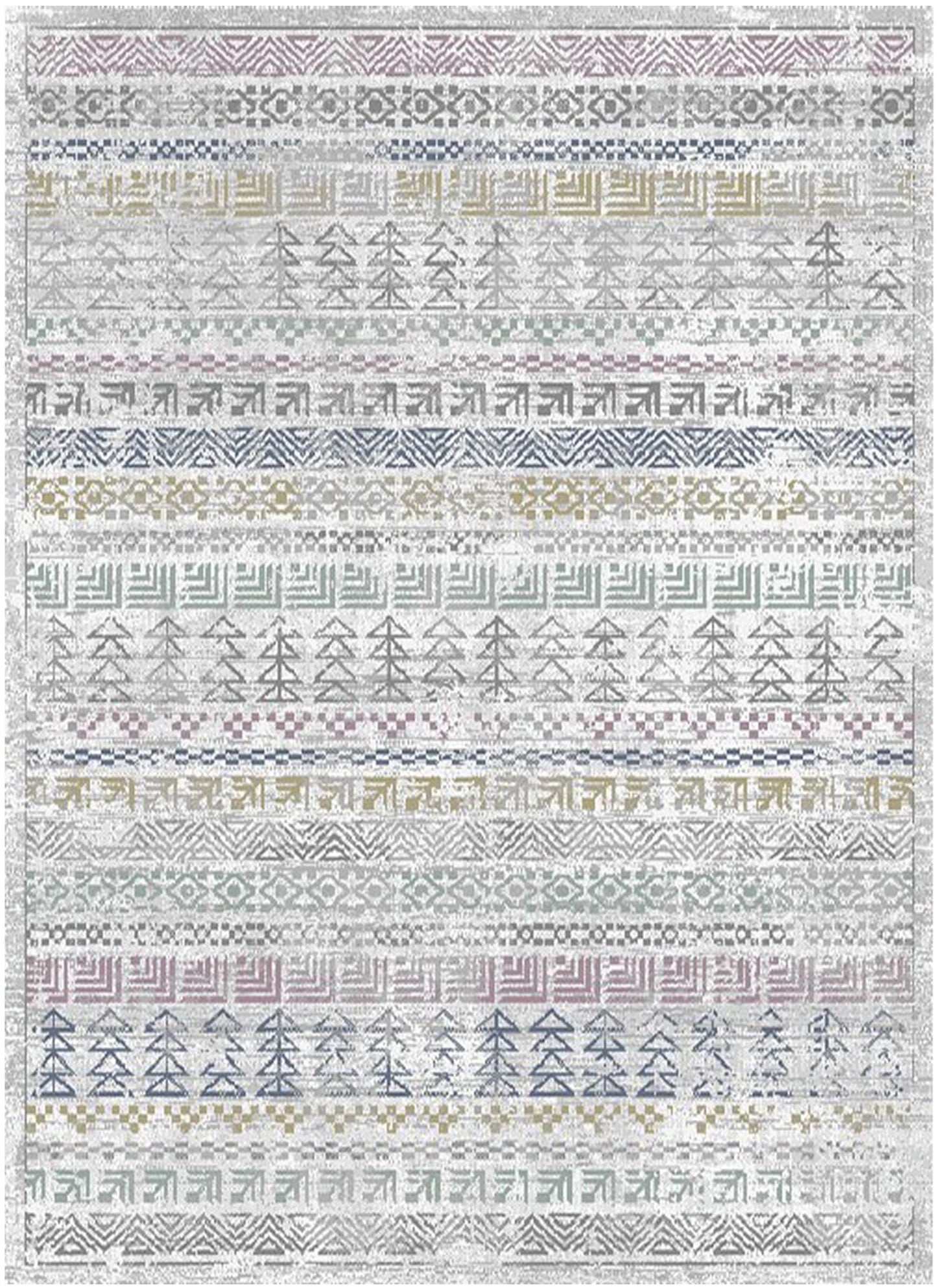 Lavinia Tribal Rug Multi Colored 5'3" x 7'10"