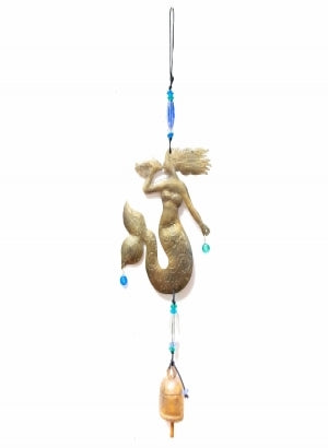 Hanging Decor  - BLOWING THE CONCH SHELL - Beads & Bells Sun