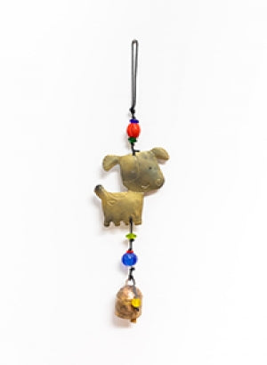 A Friendly Dog Beads & Bell