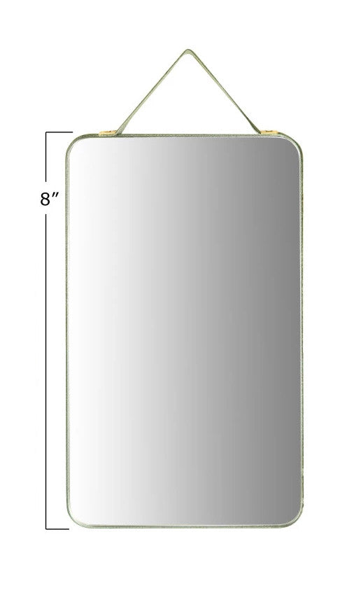 Wall Mirror Velvet Edge & Hanger