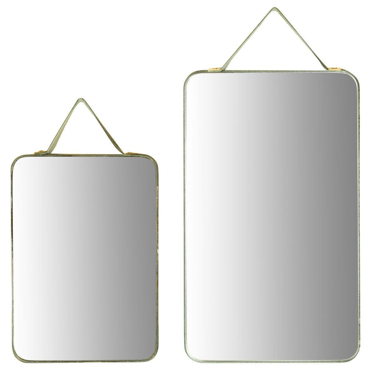 Wall Mirror Velvet Edge & Hanger