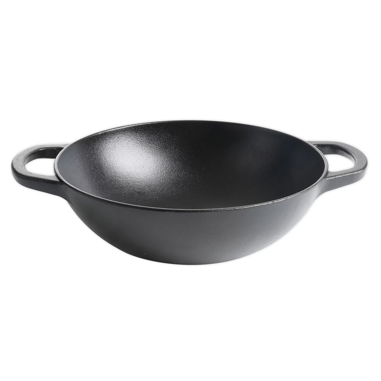 Flat Bottom Cast Iron Wok 10.5-Inch