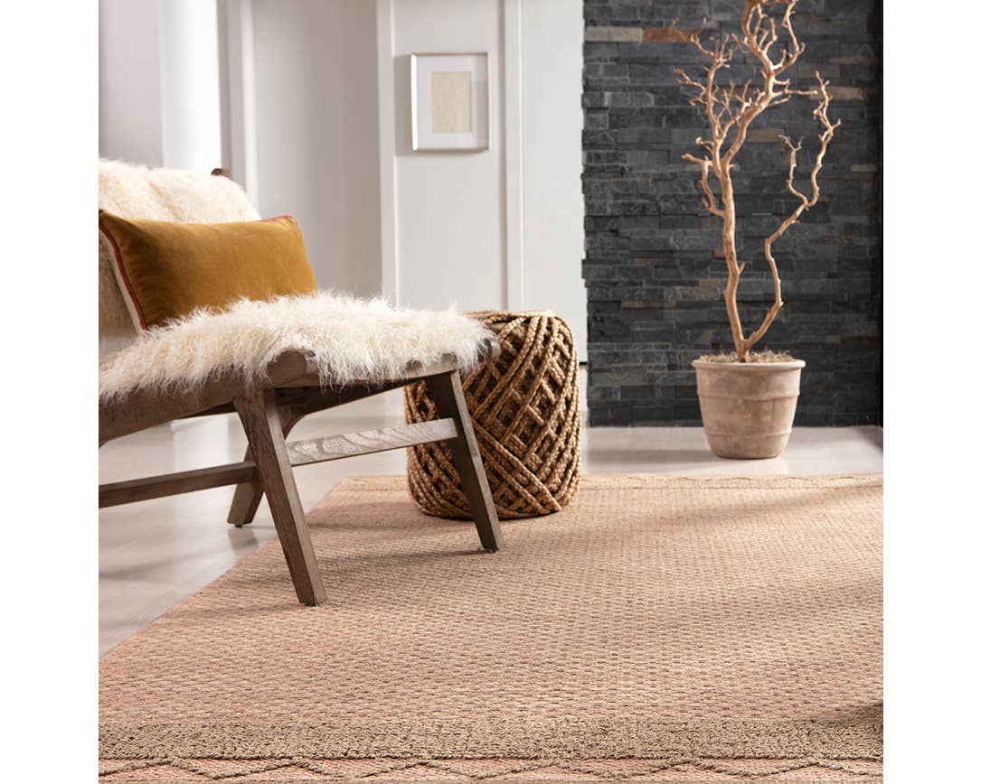 Guna Scandinavia Pouf Tan Braided 100%Jute