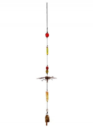 Hanging Decor - Beads & Bells Dragonfly Coppertone