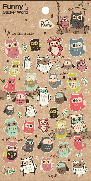 Stickers Bubo Owl