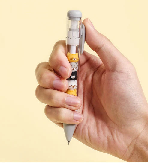 Gel Pen Retractable Cat Stack (Sold Individually)