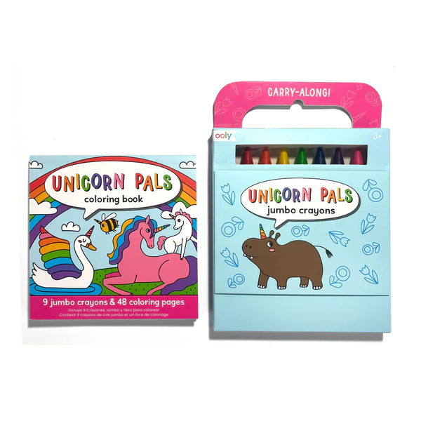 Carry Along! Coloring Book & Crayon Set  Unicorn Pals