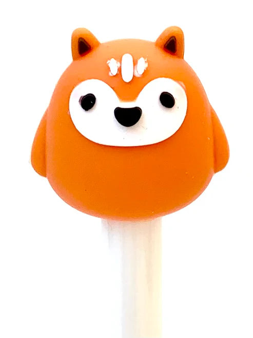 Gel Pen Happy Friends (Giraffe, Cow or Fox) Retractable (Sold Individually)