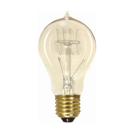 Light Bulb 40 Watt A19 Incandescent, Edison Style; Clear; CCT (Kelvin) - 2700K; 160 Lumens; Medium base; 120 Volt