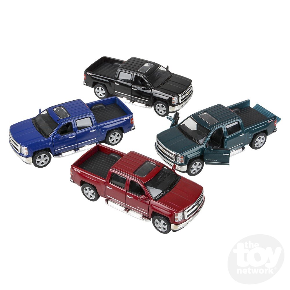 Diecast Pullback - Chevy Silverado Pickup - 2014 - 5" - Sold Individually