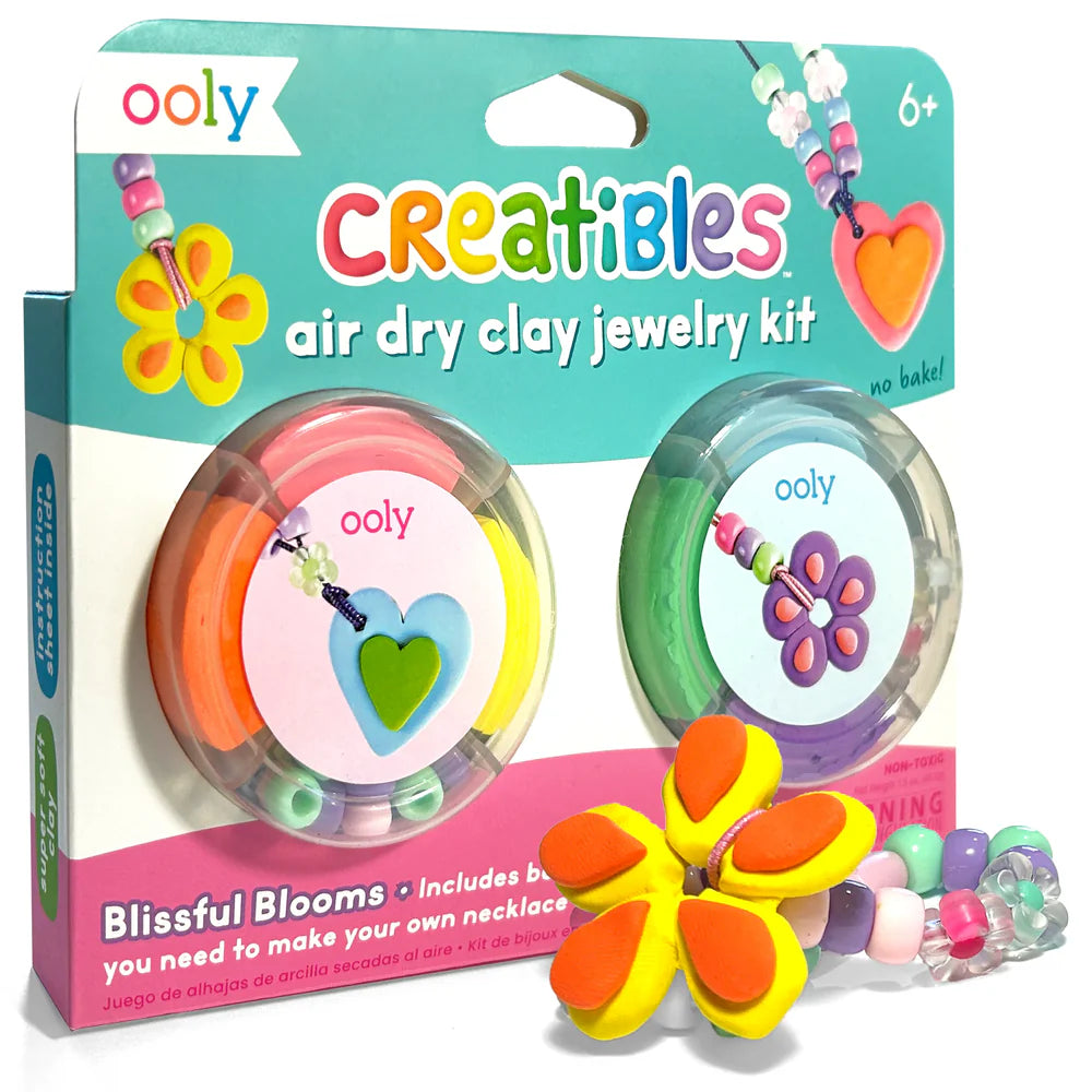 Creatibles Air Dry Clay Jewelry Kit Blissful Blooms