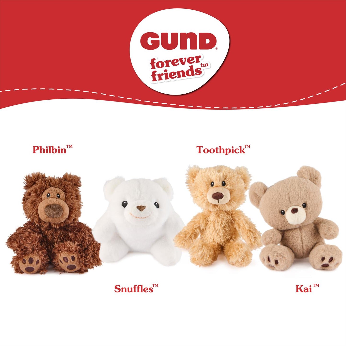 Plush Forever Friends Minis Bear Kai 4"