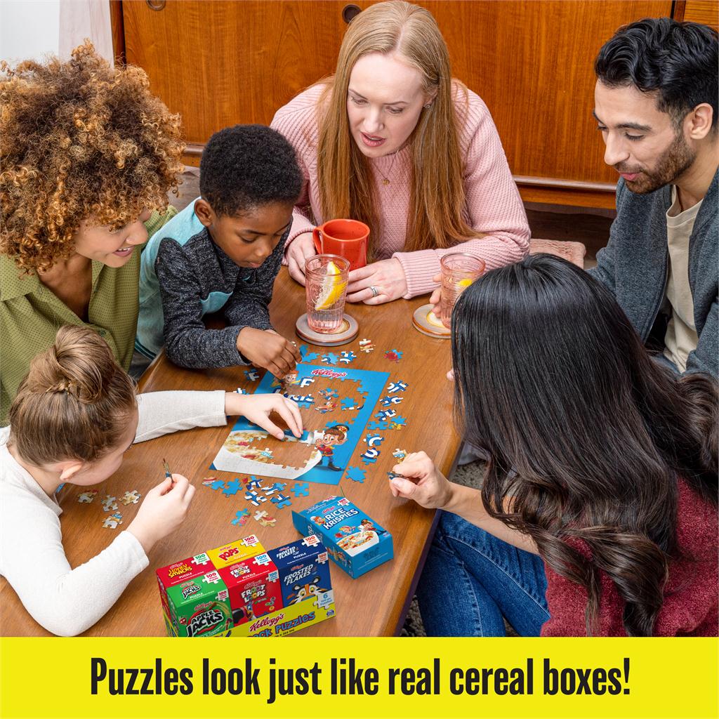 Puzzle Pack Kelloggs Fun Pack Set of Six 100 Piece Assorted Cereal Box Puzzles