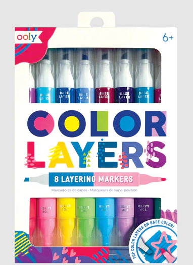 Markers Color Layers Double Sided Set of 8