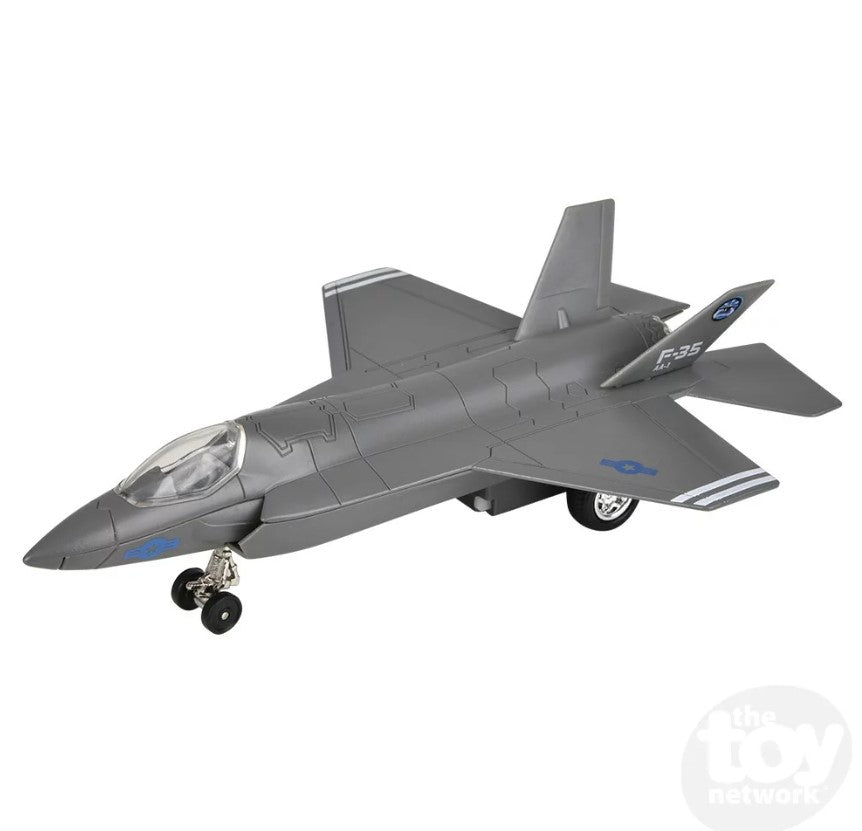 Diecast Pull Back Plane Fighter Jet F-35 Lightning II 7.5