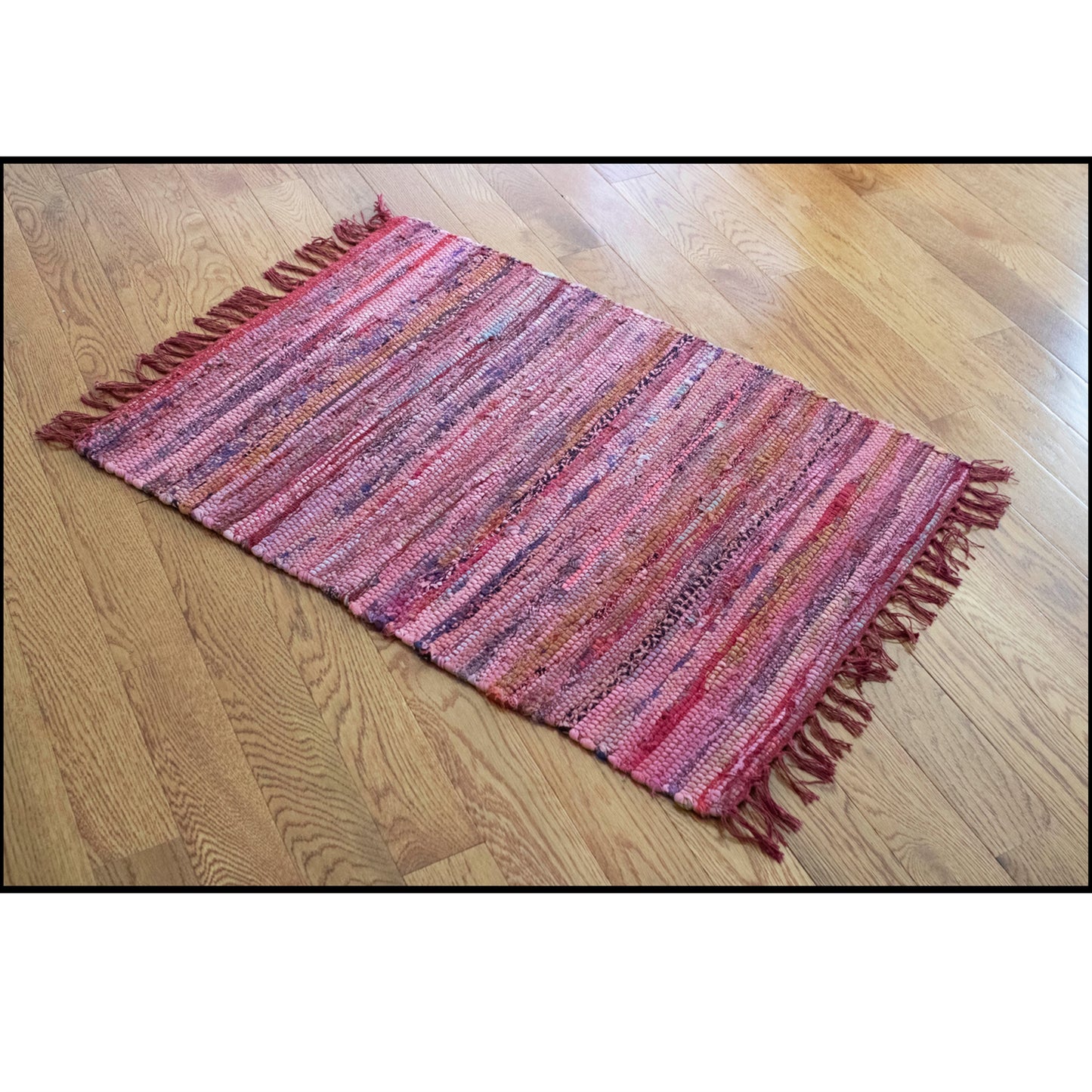 Rag Rug Overdyed Cotton Rust 4'x6