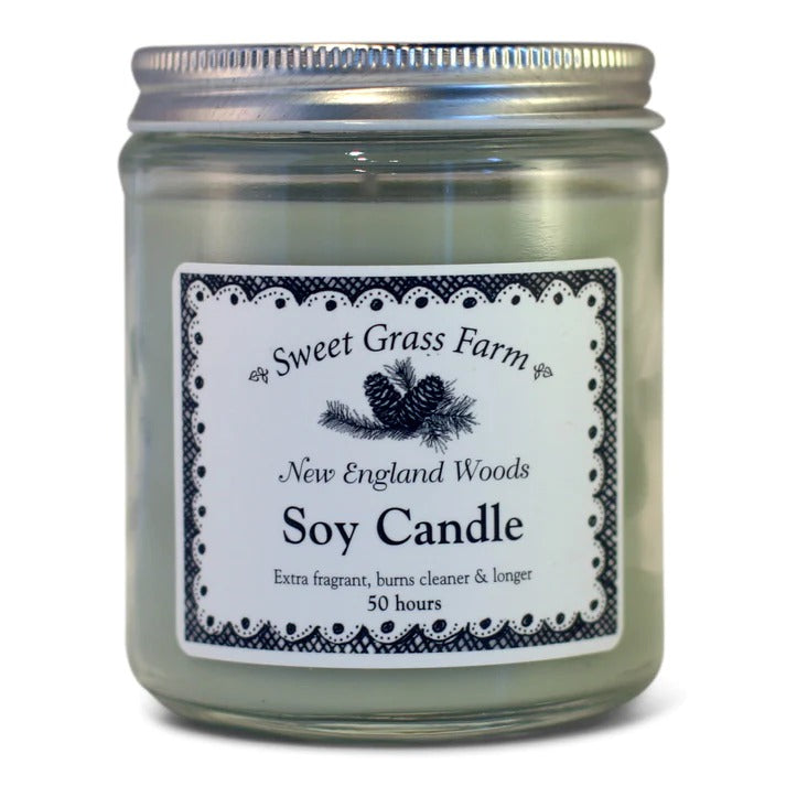 Soy Candle -  6.5oz - New England Woods