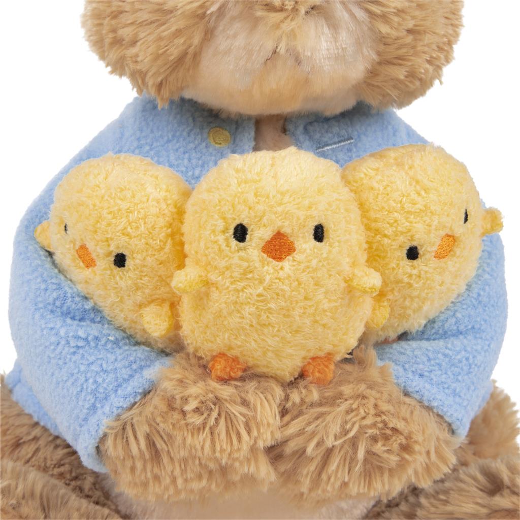 Beatrix Potter Peter Rabbit Holding Chicks 9.5"