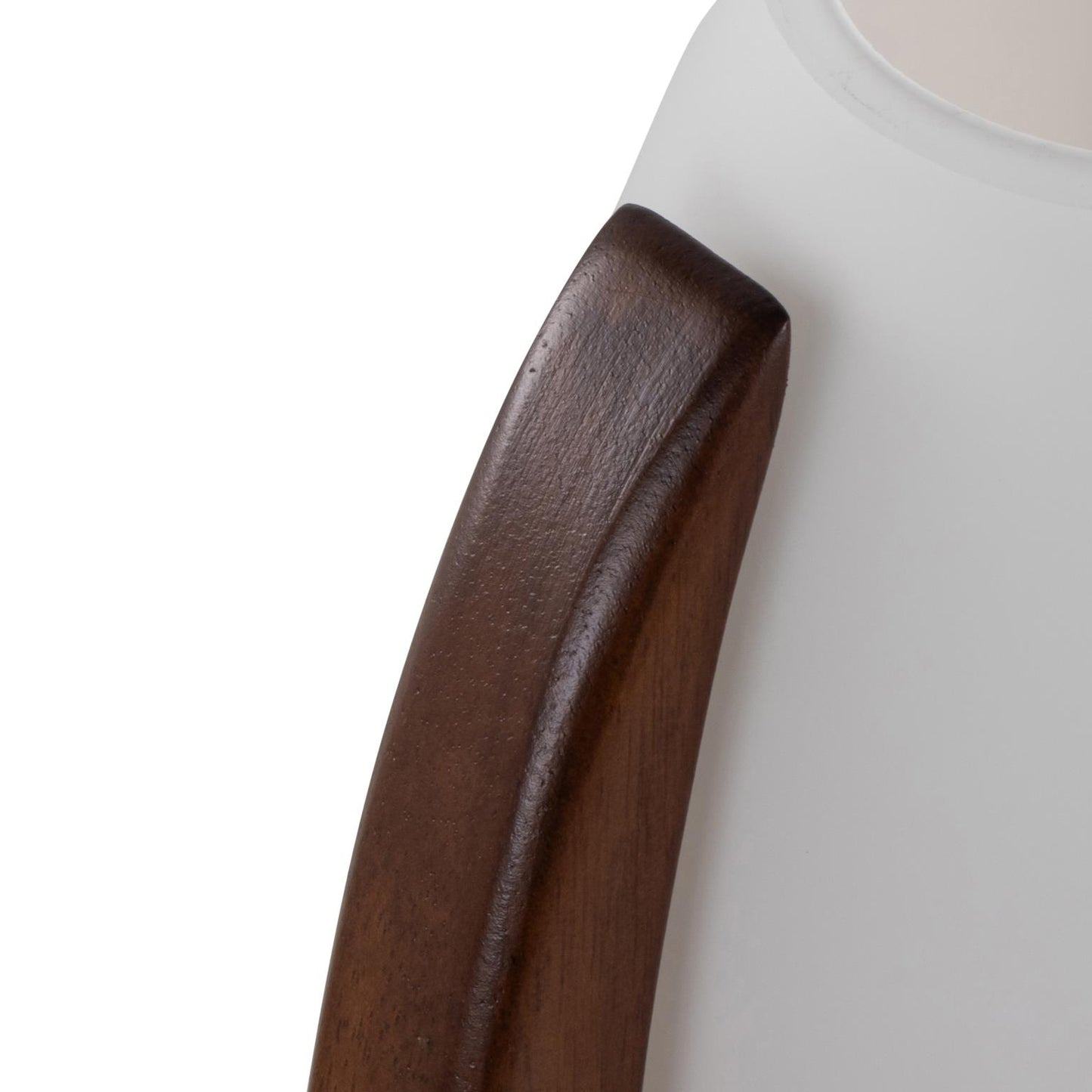 Glass and Wood Egg Desk Lamp