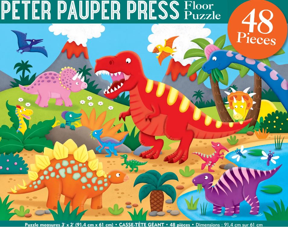 Puzzle Kid's Floor 48 Piece Dinosaurs