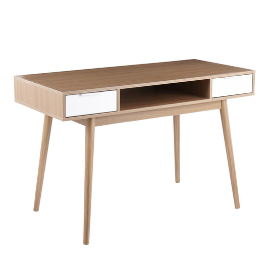 Pebble Contemporary Double Desk