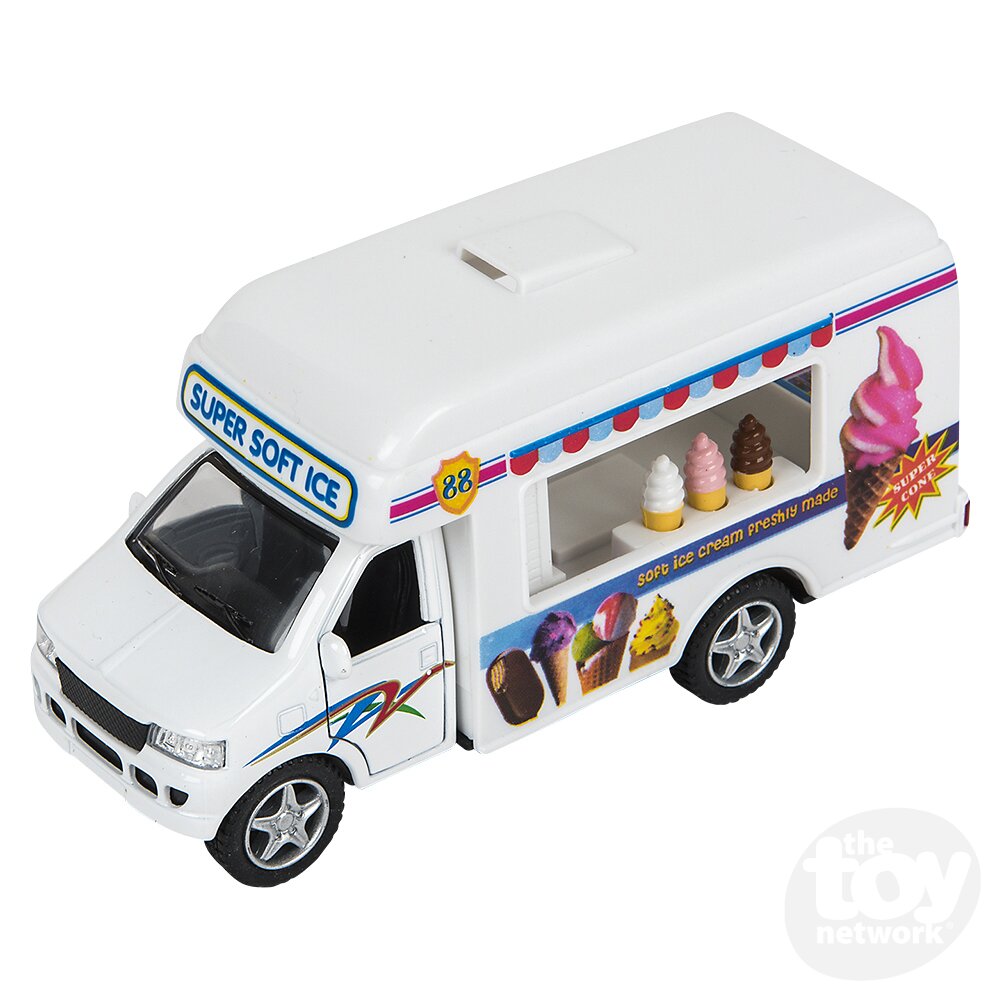 Diecast Pullback - Ice Cream Truck - 5"- Sold Individually