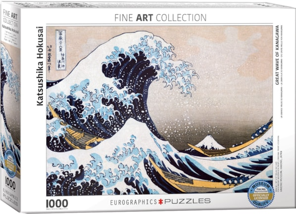 Eurographics Puzzle 1000 Piece - Hokusai - Great Wave Of Kanagawa