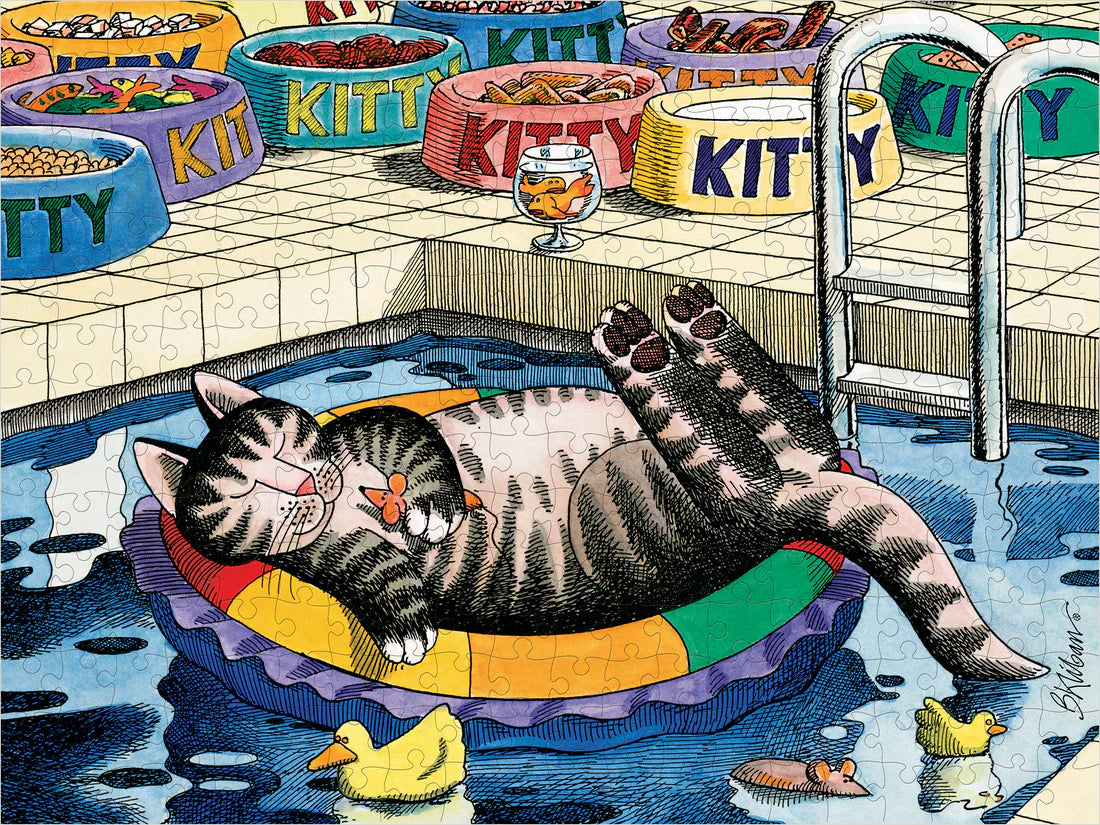 Puzzle 300 Piece - B. Kliban - PoolCat