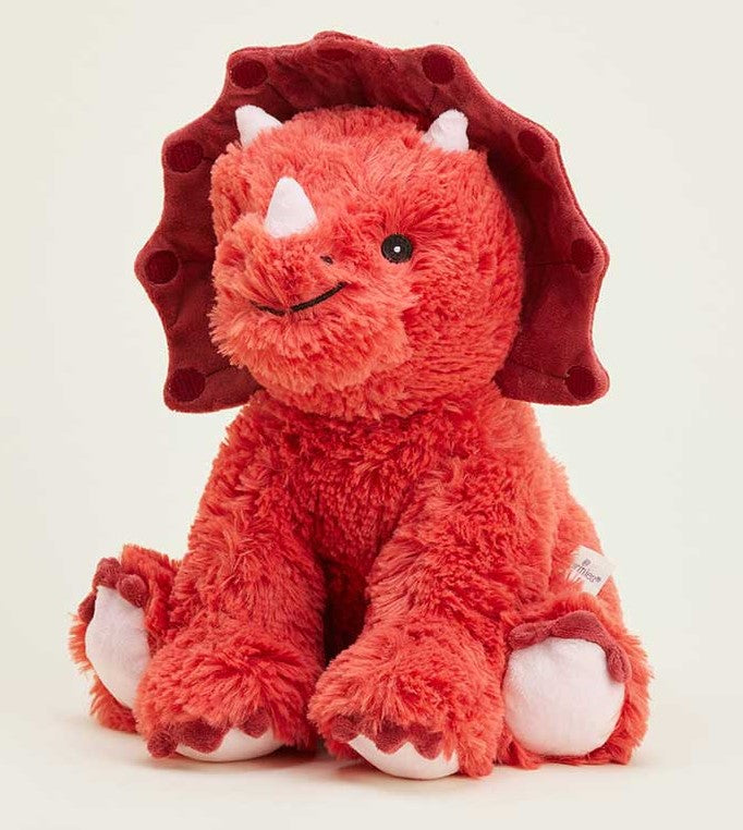 Warmies Dino Triceratops Coral Red