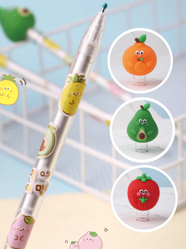 Gel Pen Fruit Buddy (Sold Individually)