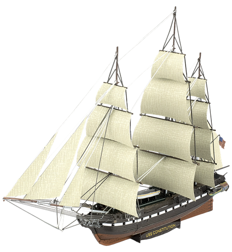 Premium Series Metal Model Kit USS Constitution