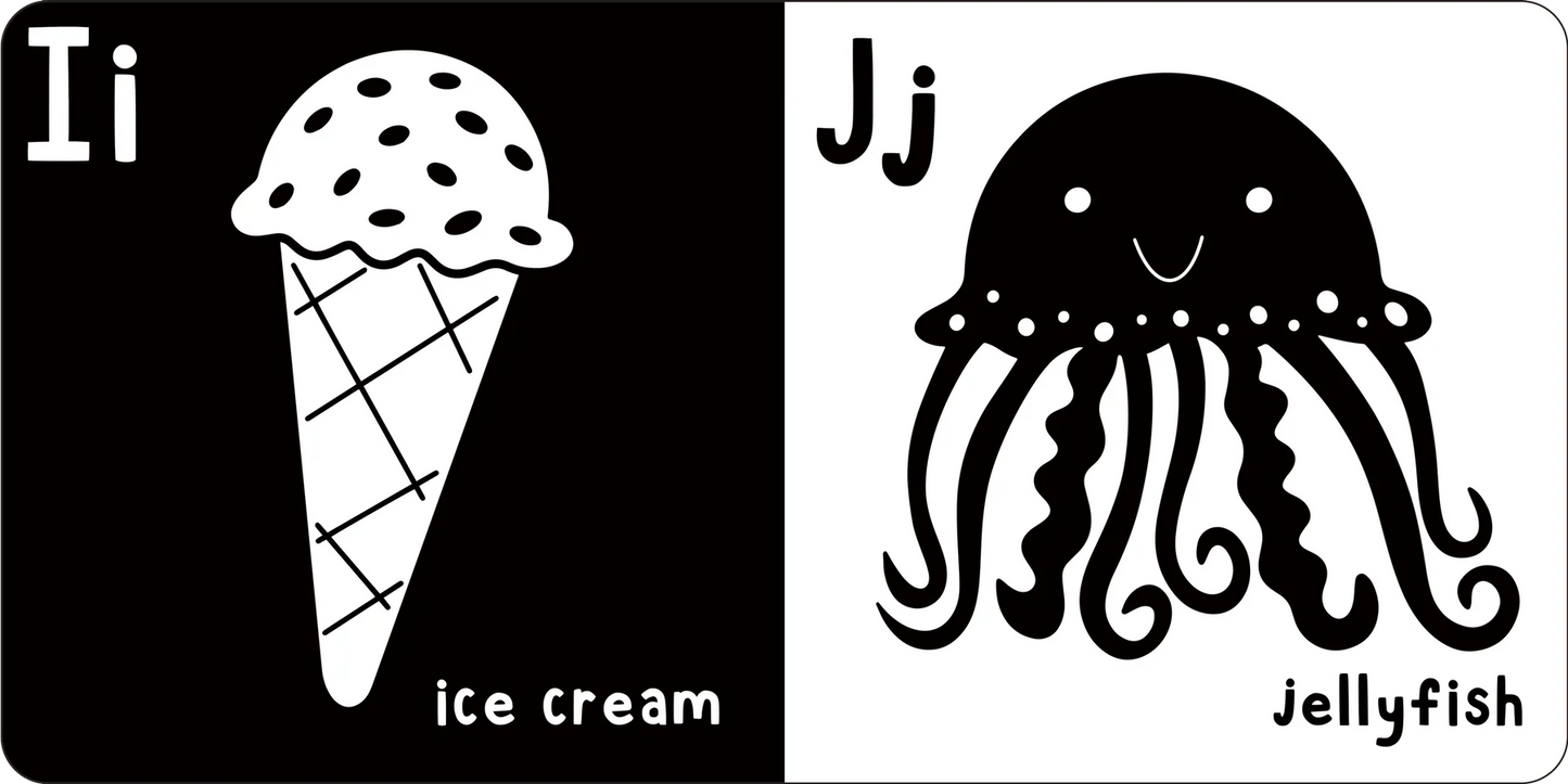 First Board Book High Contrast What Does Baby See? ABC