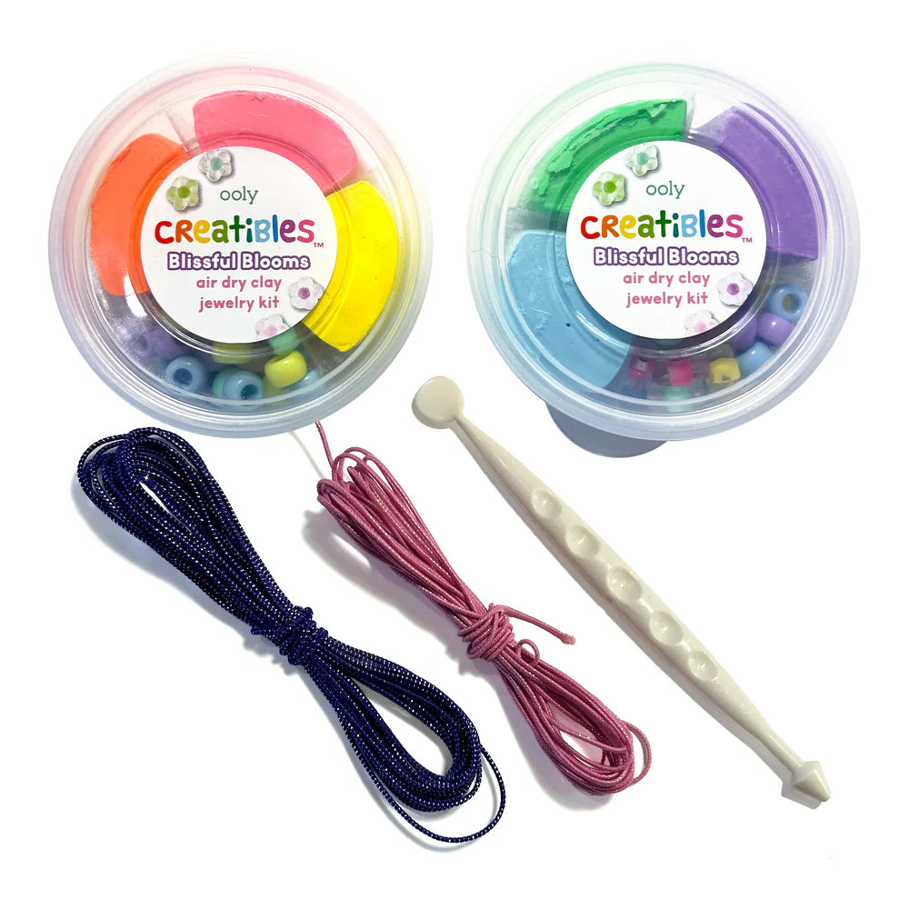 Creatibles Air Dry Clay Jewelry Kit Blissful Blooms