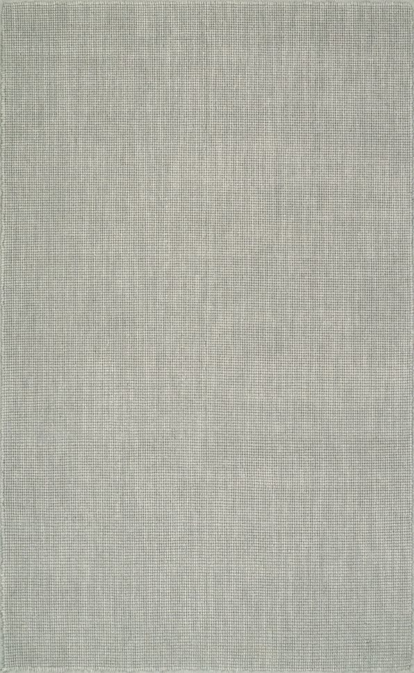 Monaco Popcorn Wool Rug Silver 5' X 7'6"