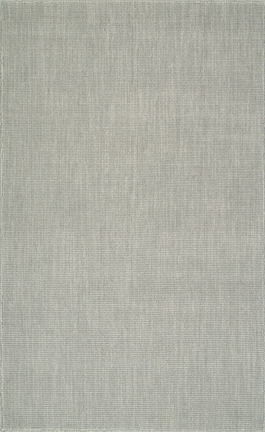 Monaco Popcorn Wool Rug Silver 5' X 7'6"