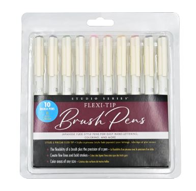 Art Center Brush Pens Flexi-Tip 10 Colors